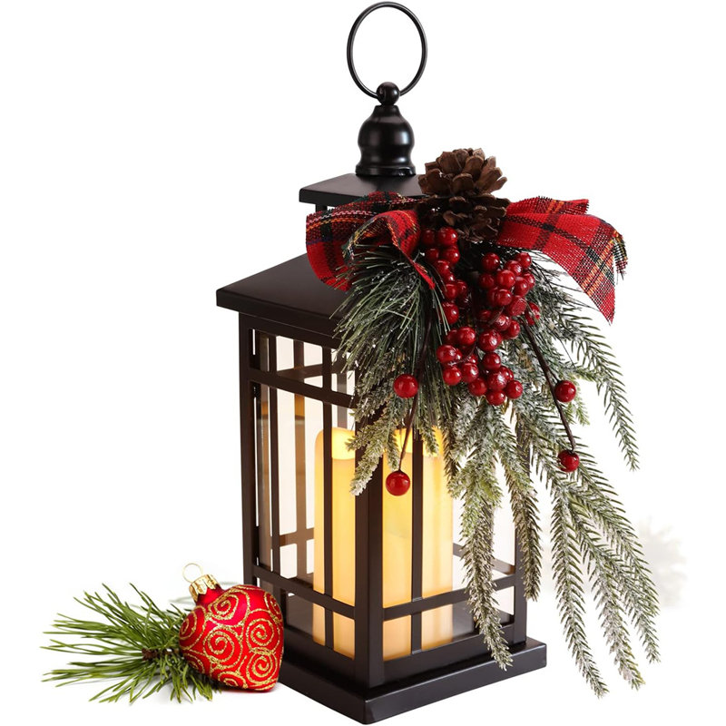 Outdoor christmas candle lanterns discount